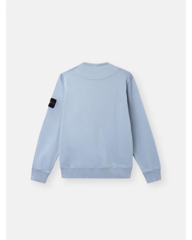 SWEAT STONE ISLAND 6100060 0024  ORGANIC COTTON FLEECE  610051 BLEU 