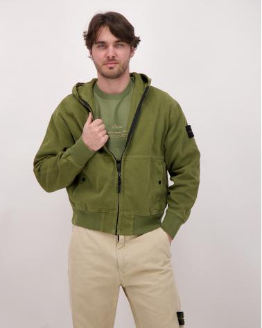 SWEAT HOODIESTONE ISLAND 6100068 015G VERTMILITAIRE