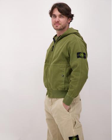 SWEAT HOODIESTONE ISLAND 6100068 015G VERTMILITAIRE