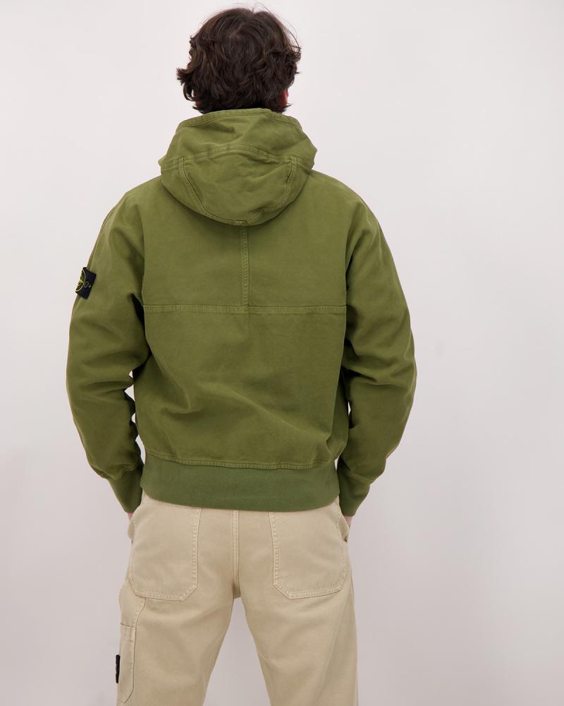 SWEAT HOODIESTONE ISLAND 6100068 015G VERTMILITAIRE