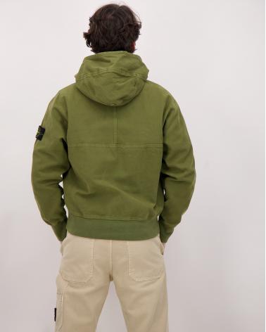 SWEAT HOODIESTONE ISLAND 6100068 015G VERTMILITAIRE