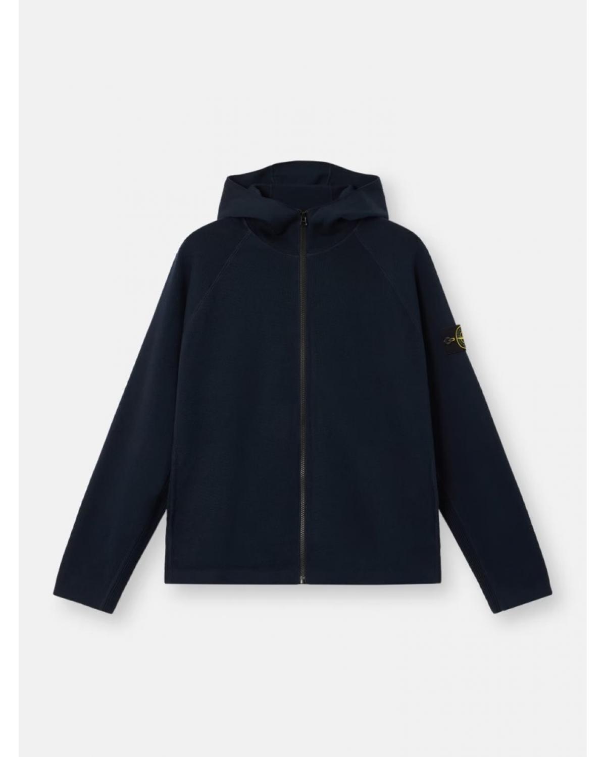 GILET HOODIE ZIPPÈ  5100046 S0N13 0020  MARINE