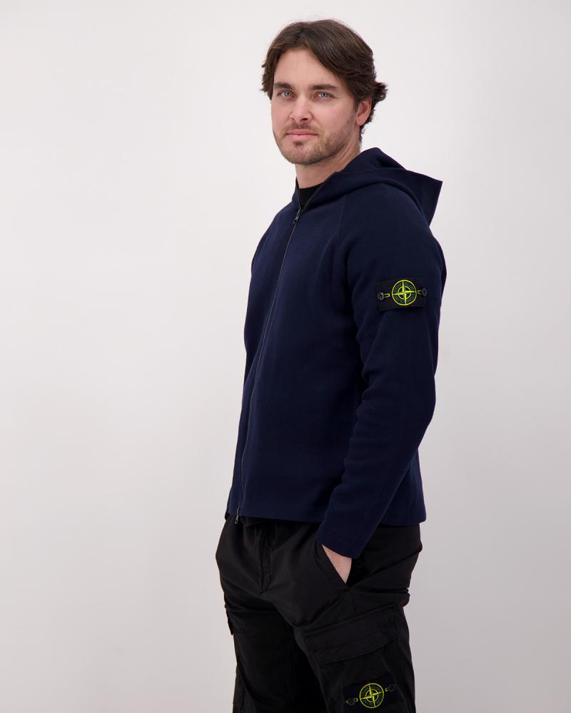 GILET HOODIE ZIPPÈ  5100046 S0N13 0020  MARINE