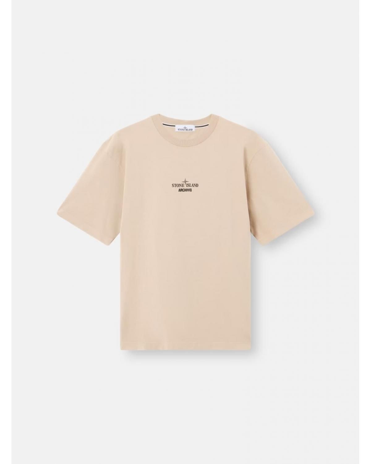 TEE SHIRT STONE ISLAND 2100023 S091 009A BEIGE
