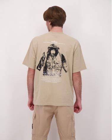 TEE SHIRT STONE ISLAND 2100023 S091 009A BEIGE