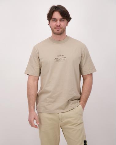 TEE SHIRT STONE ISLAND 21000 S085 009A DESERT BEIGE
