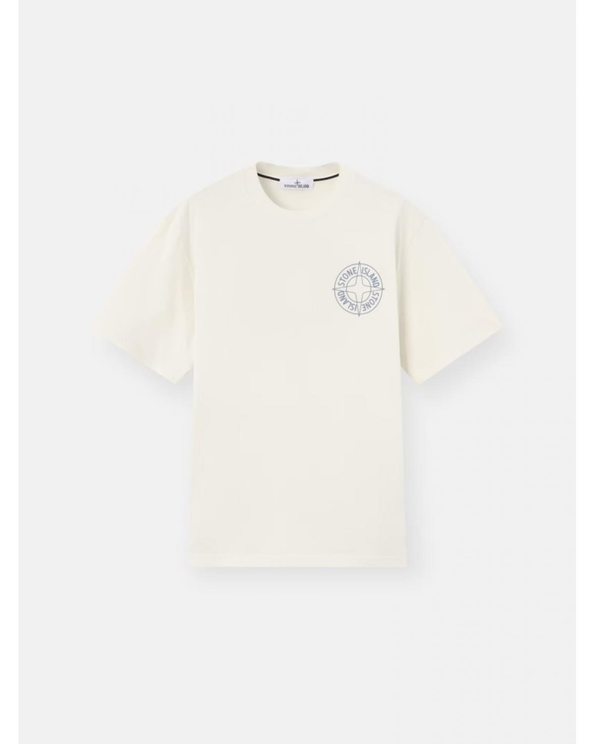 TEE SHIRT STONE ISLAND 2100001  S0284 0093 IVOIRE
