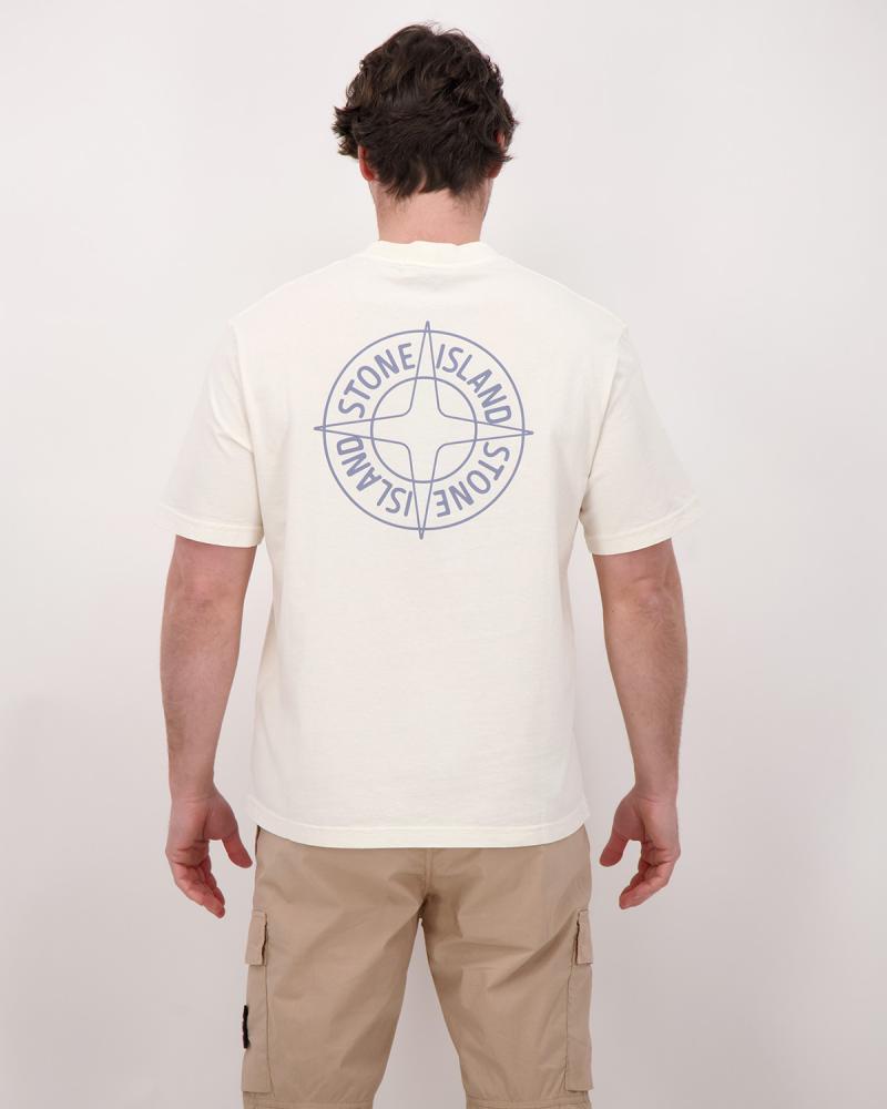 TEE SHIRT STONE ISLAND 2100001  S0284 0093 IVOIRE