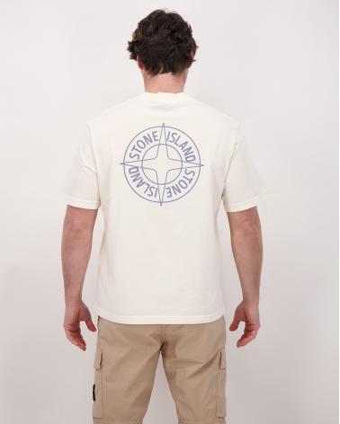 TEE SHIRT STONE ISLAND 2100001  S0284 0093 IVOIRE