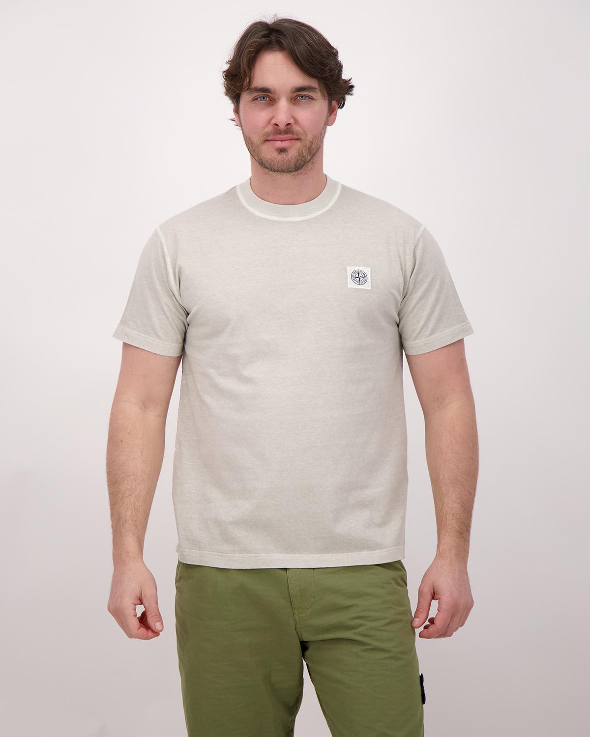 TEE SHIRT STONE ISLAND 2100026 0161 GRIS CLAIR