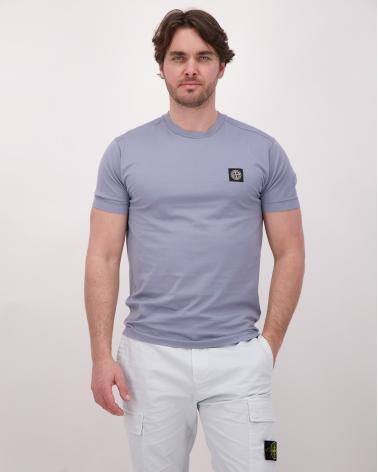 TEE SHIRT STONE ISLAND JERSEY COTON 2100027 00024BLEU
