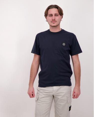 TEE SHIRT STONE ISLAND JERSEY COTON 2100027 0020MARINE