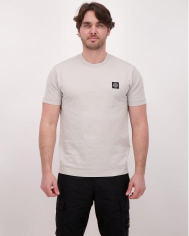 TEE SHIRT STONE ISLAND JERSEY COTON 2100027 061 GRIS CLAIR