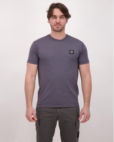 TEE SHIRT STONE ISLAND JERSEY COTON 2100027 002D BLUE GREY  GRIS