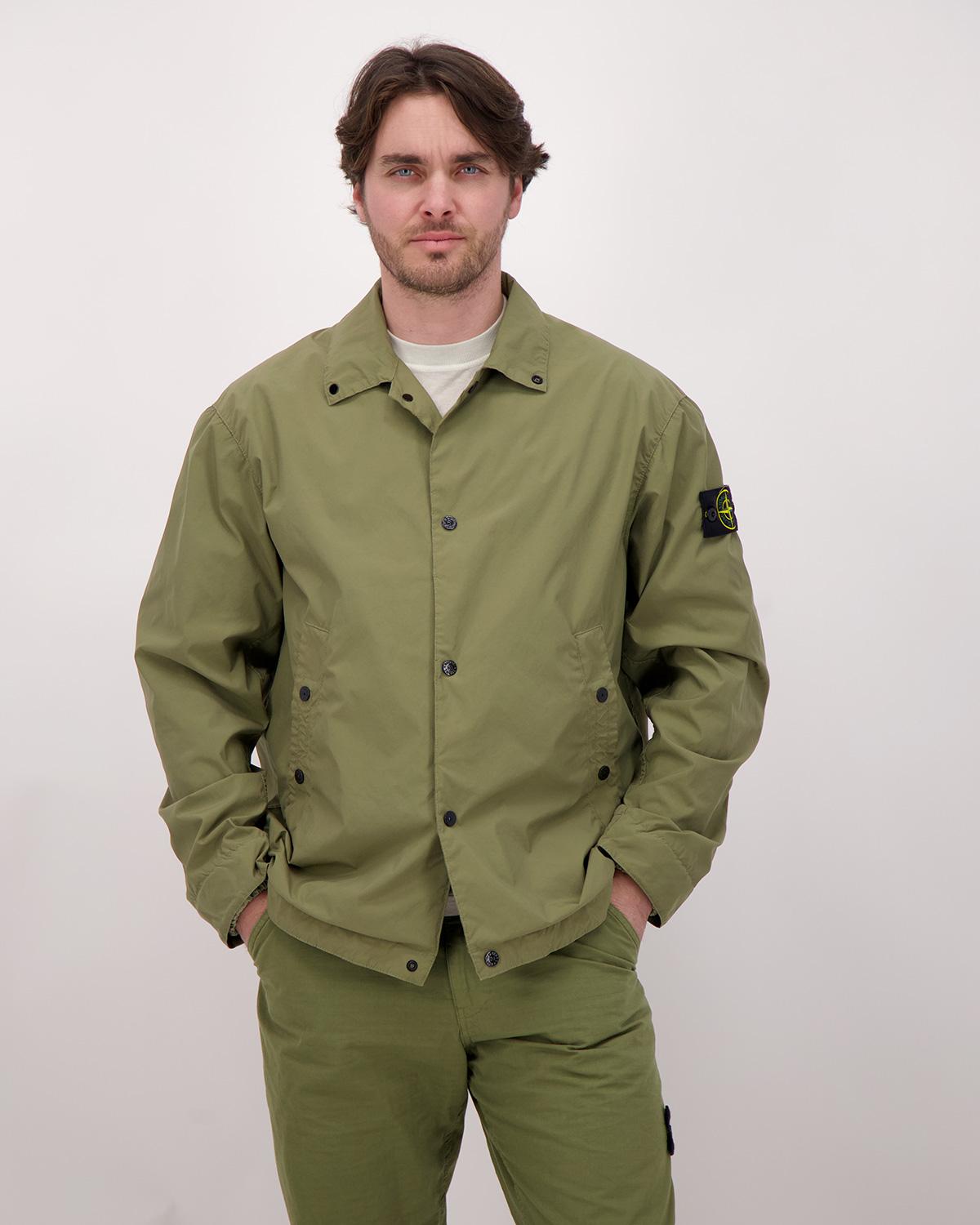 JACKET STONE ISLAND 4100041 005G VERT MILITAIRE