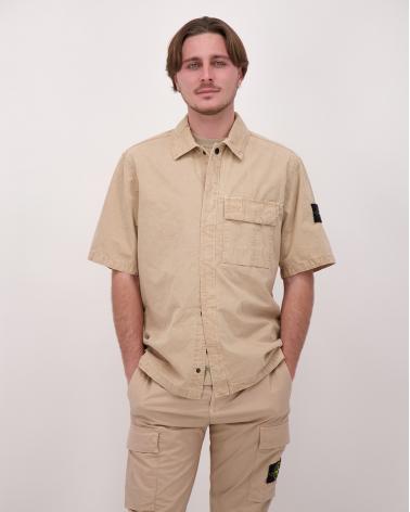 CHEMISE STONE ISLAND 1200031 019A  DESERT BEIGE  manches courtes