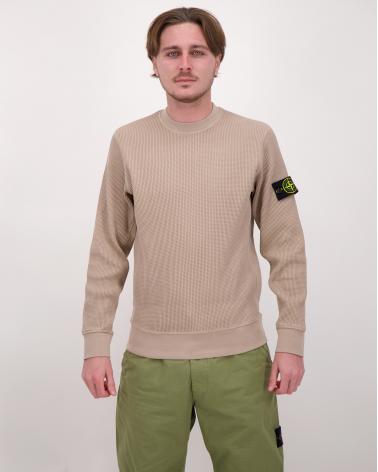 SWEAT 6100056 0009A ORGANIC COTTON WAFFLE FLEECE DESERT BEIGE