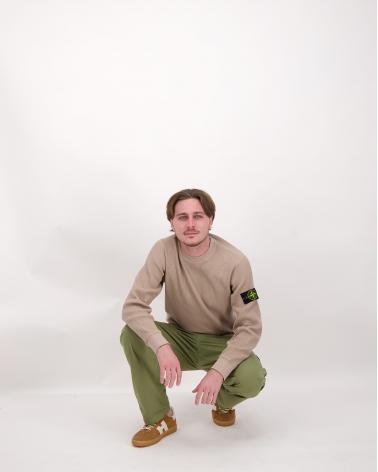 SWEAT 6100056 0009A ORGANIC COTTON WAFFLE FLEECE DESERT BEIGE