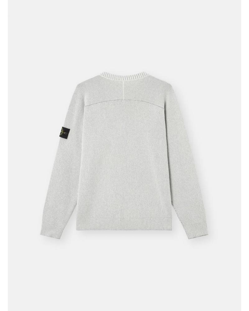 PULL STONE ISLAND COL ROND 5100033 0M61 GRIS CLAIR