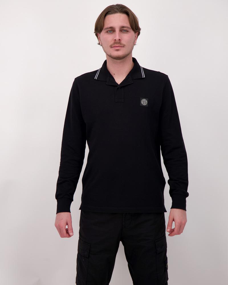 POLO ML STONE ISLAND 2200012 0017 0029 NOIR