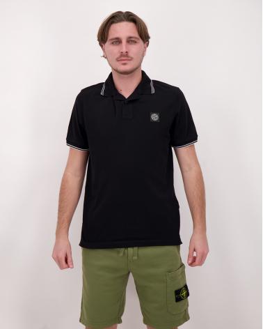 POLO MC STONE ISLAND 2200010 S0018 0029 NOIR