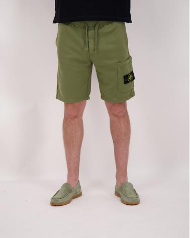 BERMUDA STONE ISLAND6200011 005G  VERT MILITAIRE ORGANIC COTTON FLEECE