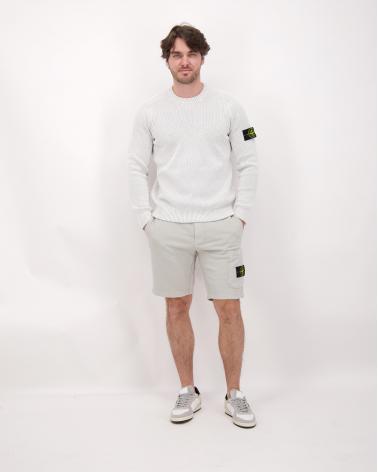 BERMUDA STONE ISLAND 6200011 0061 GRIS CLAIR ORGANIC COTTON FLEECE