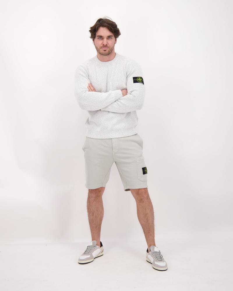 BERMUDA STONE ISLAND 6200011 0061 GRIS CLAIR ORGANIC COTTON FLEECE