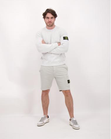 BERMUDA STONE ISLAND 6200011 0061 GRIS CLAIR ORGANIC COTTON FLEECE