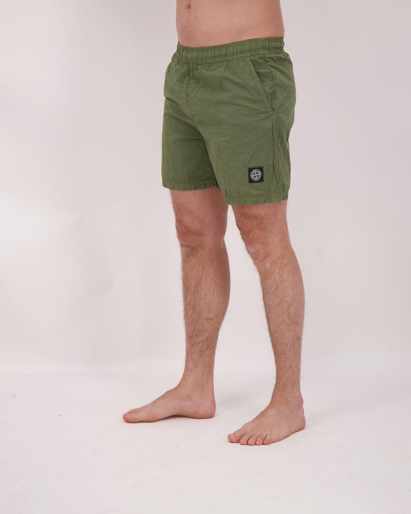 MAILLOT DE BAIN STONE ISLAND MI-LONG  B100004 005G VERT MILITAIRE