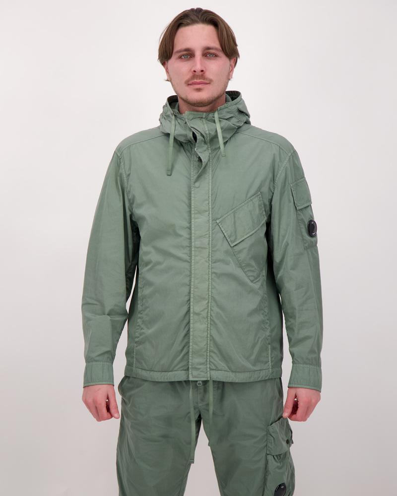 BLOUSON OVERSHIRT CP.COMPANY CHROME -R  HOODED  058 668  VERT