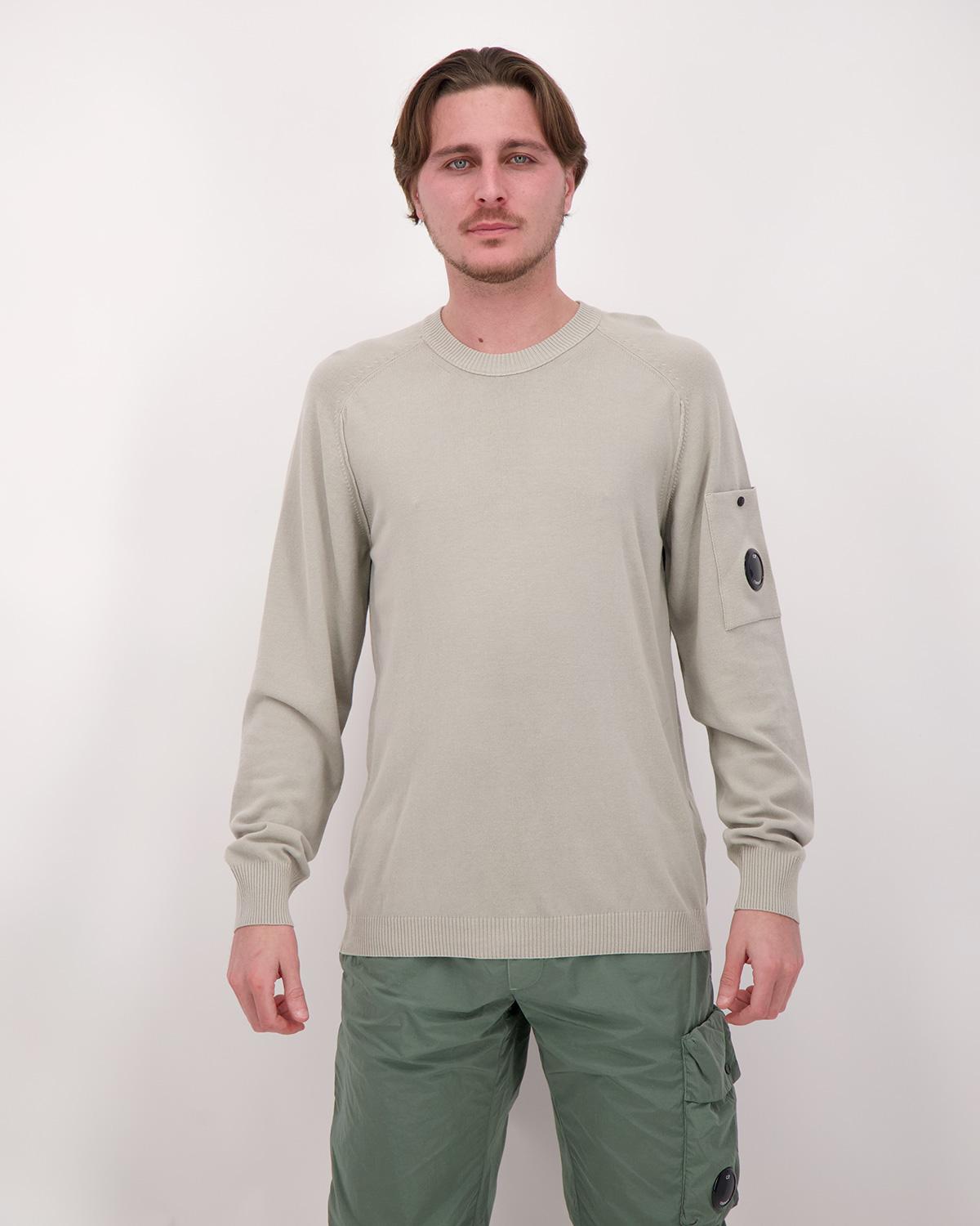 MAILLE COL ROND MKN105A  CREPE COTON GRIS