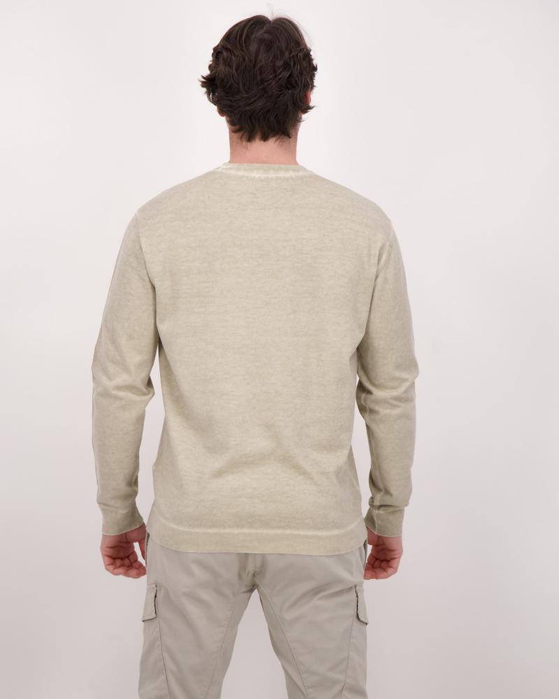 PULL CP.COMPANY CMKN203A 313 COTON CREPE DOUBLE  BEIGE