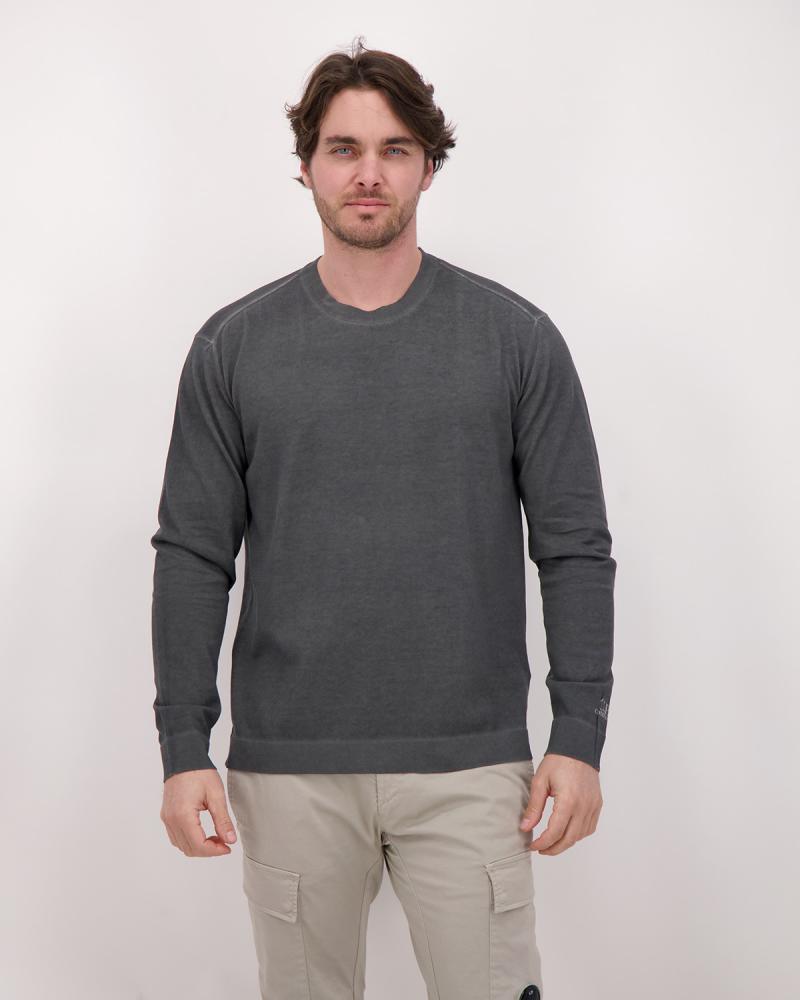 PULL CP.COMPANY CMKN203A 921COTON CREPE DOUBLE  GRIS