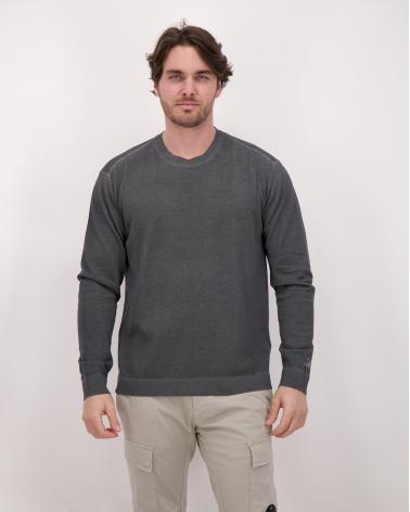 PULL CP.COMPANY CMKN203A 921COTON CREPE DOUBLE  GRIS