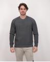 PULL CP.COMPANY CMKN203A 921COTON CREPE DOUBLE  GRIS
