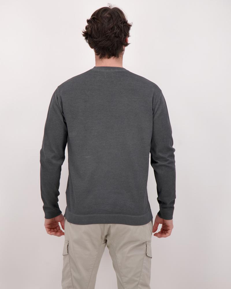 PULL CP.COMPANY CMKN203A 921COTON CREPE DOUBLE  GRIS