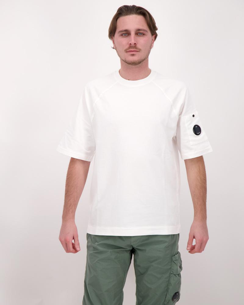 SWEAT  CP.COMPANY  M/COURTES SS034/103 BLANC