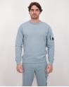 SWEAT COL ROND LIGHT SS711A  809 SILVER BLUE
