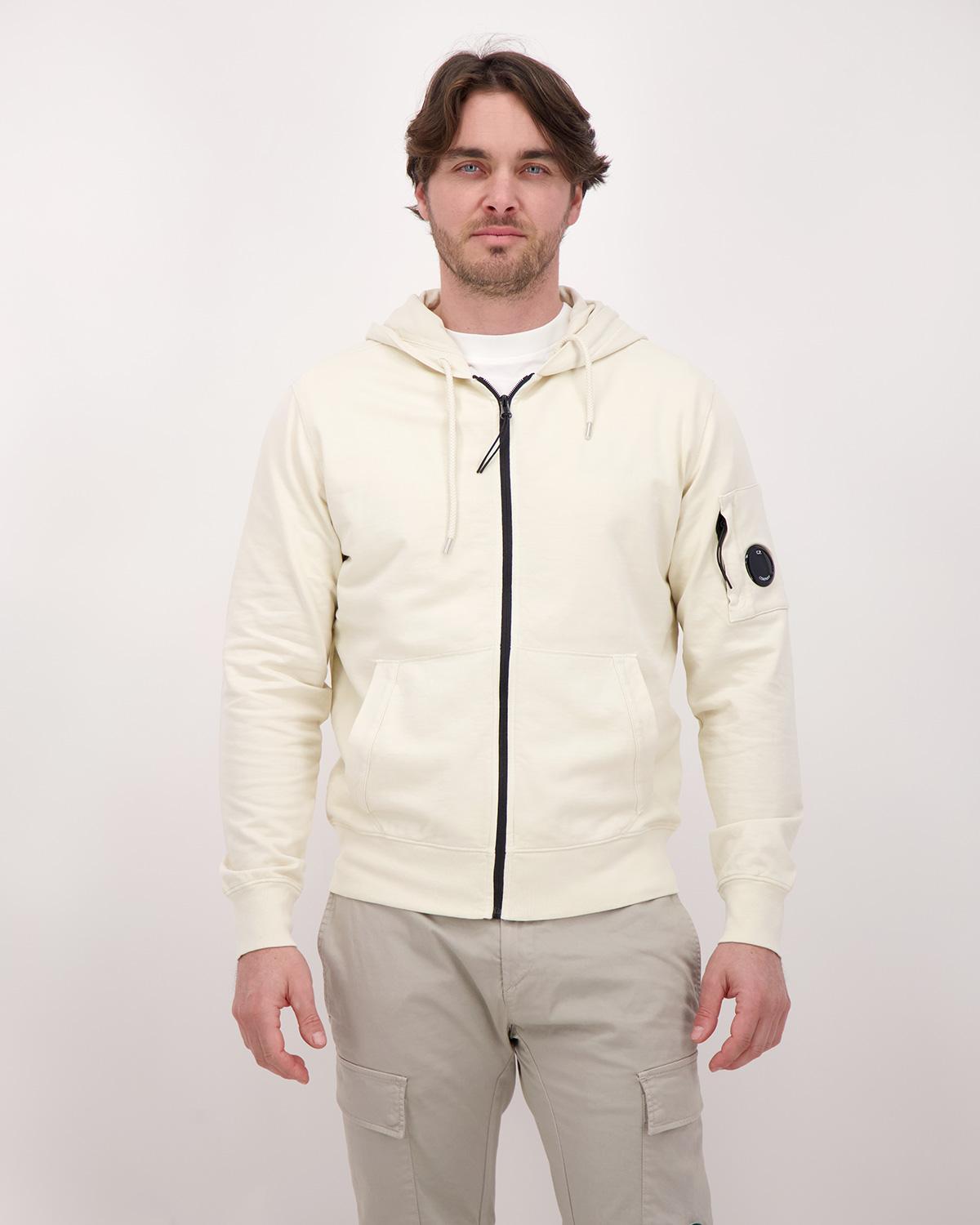 SWEAT HOODED OPEN CP.COMPANY SS081A 114 IVOIRE