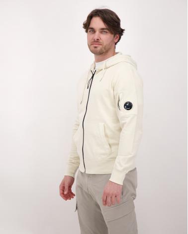 SWEAT HOODED OPEN CP.COMPANY SS081A 114 IVOIRE