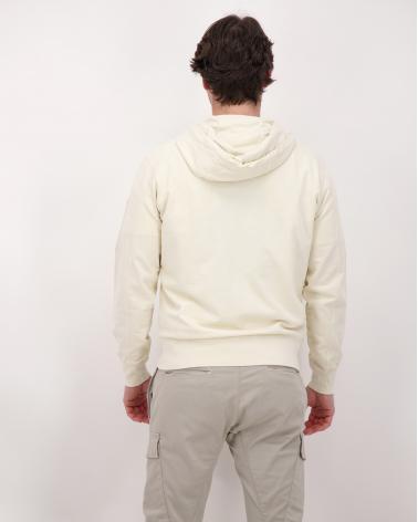 SWEAT HOODED OPEN CP.COMPANY SS081A 114 IVOIRE