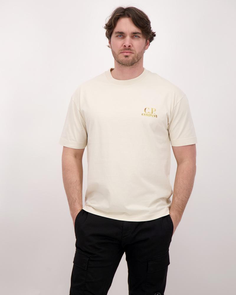 TEE SHIRT CP COMPANY CONFORT LOGO  TS143A 114 BEIGE