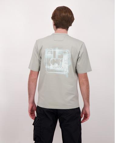 TEE SHIRT CP.COMPANY METROPOLIS S055A 103 BLANC