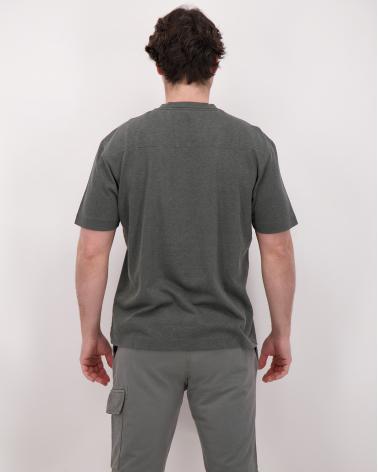 TEE SHIRT CP.COMPANY 192A 921  PLATED  LOGO GRIS