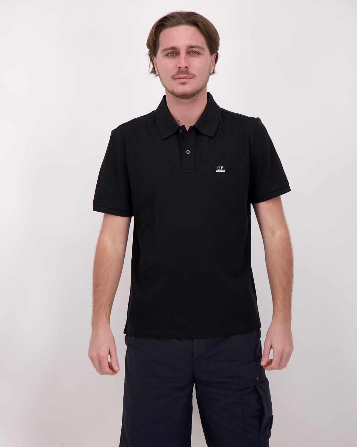 POLO CP.COMPANY PL712 999 NOIR  SRETCH PIQUET (1)