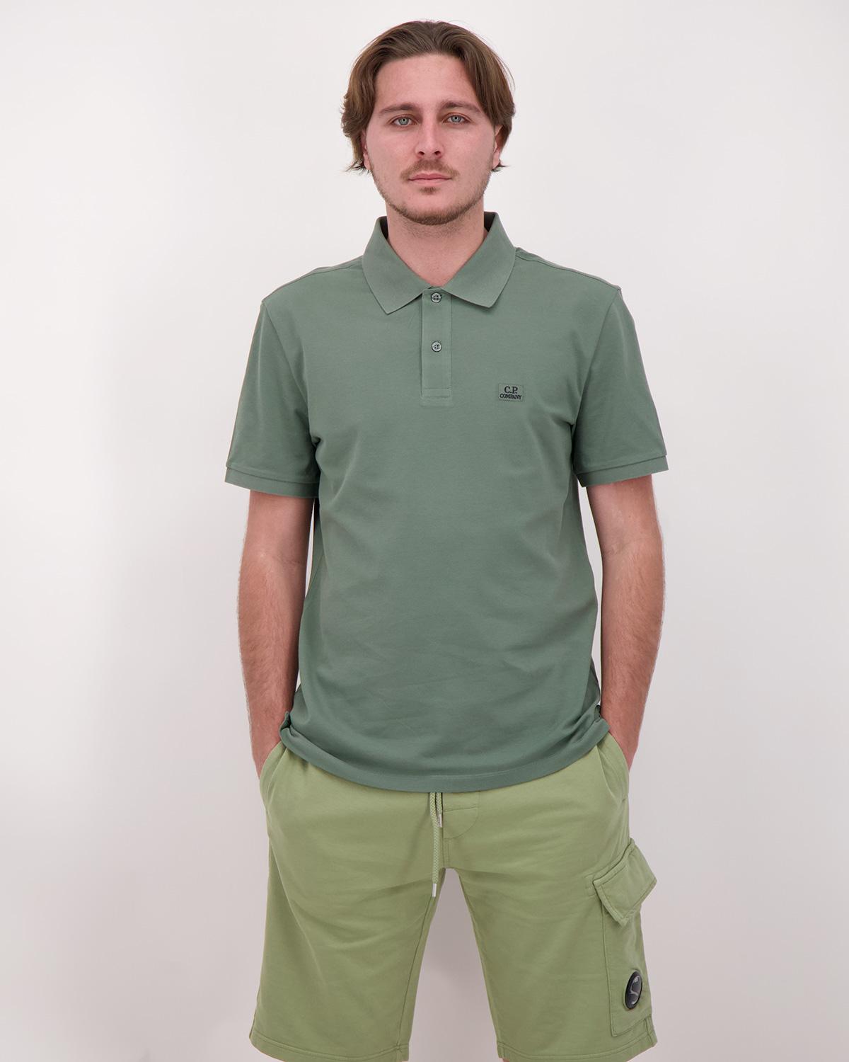 POLO CP.COMPANY PL712 668 VERT SRETCH PIQUET