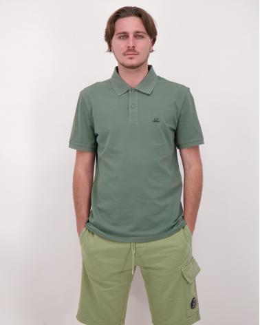 POLO CP.COMPANY PL712 668 VERT SRETCH PIQUET