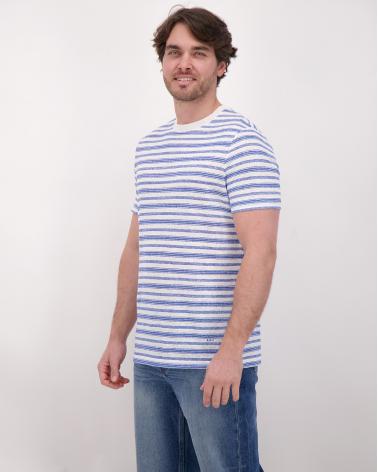 TEE SHIRT A.P.C.RAYURE CIEL