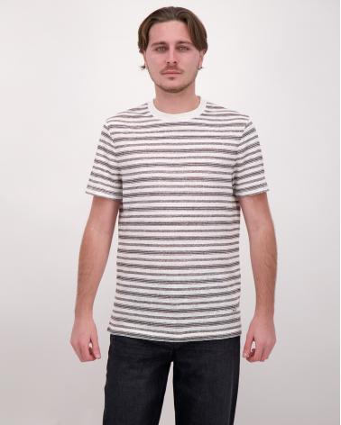 TEE SHIRT A.P.C.RAYURE ECRU/BLANC